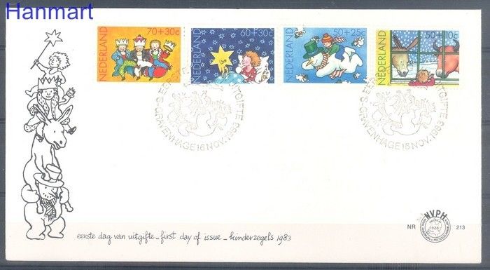 Znaczek Holandia 1983 FDC