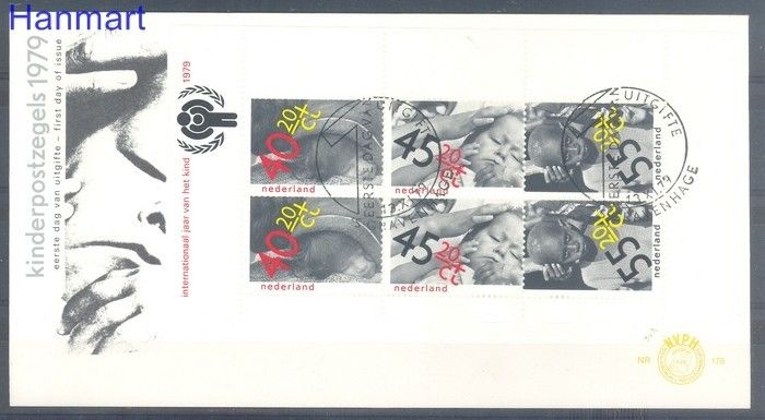 Znaczek Holandia 1979 Mi bl 20 FDC