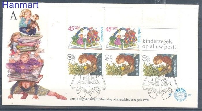Znaczek Holandia 1980 Mi bl 21 FDC