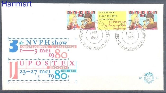 Znaczek Holandia 1980 FDC