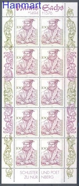 Znaczek Niemcy 1994 Mi ark 1763 Czyste **