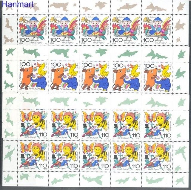 Znaczek Niemcy 1998 Mi 1990-1994 Czyste **