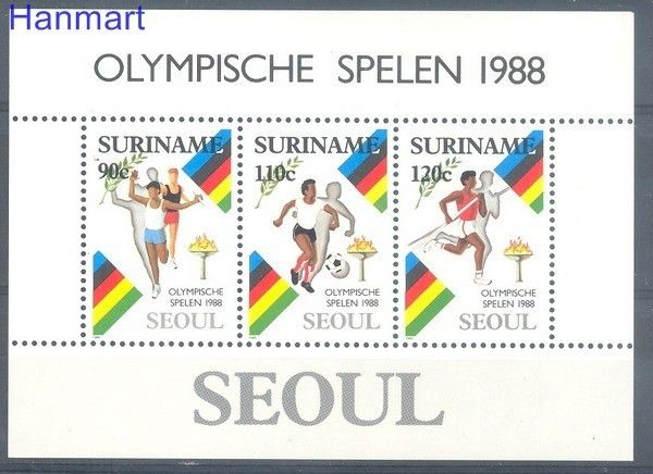 Znaczek Surinam 1988 Mi bl 47 Czyste **