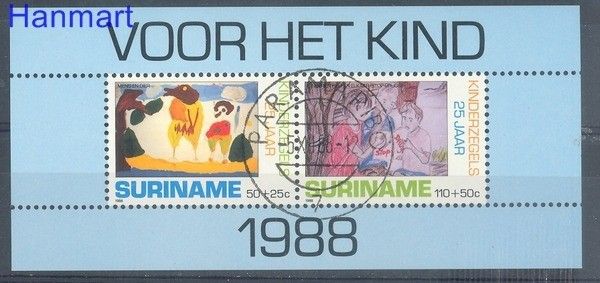 Znaczek Surinam 1988 Mi bl 49 Stemplowane