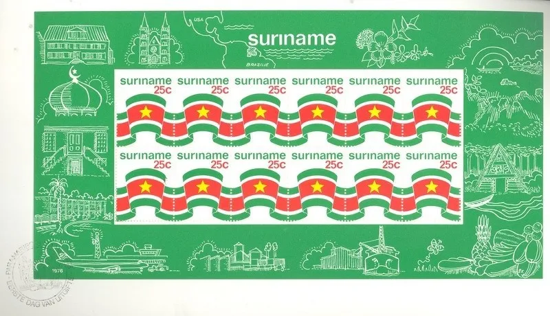 Znaczek Surinam 1976 Mi 715-716 Stemplowane