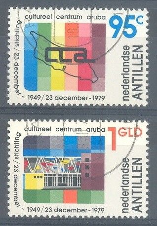 Znaczek Antyle Holenderskie 1979 Mi 407-408 Stemplowane