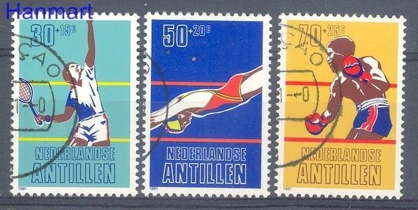 Znaczek Antyle Holenderskie 1981 Mi 445-447 Stemplowane