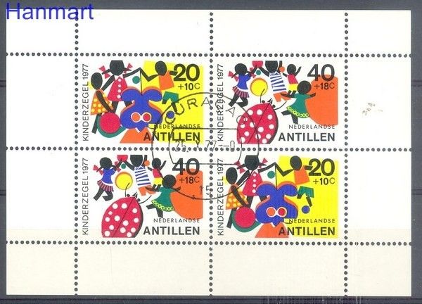Znaczek Antyle Holenderskie 1977 Mi bl 6 Stemplowane