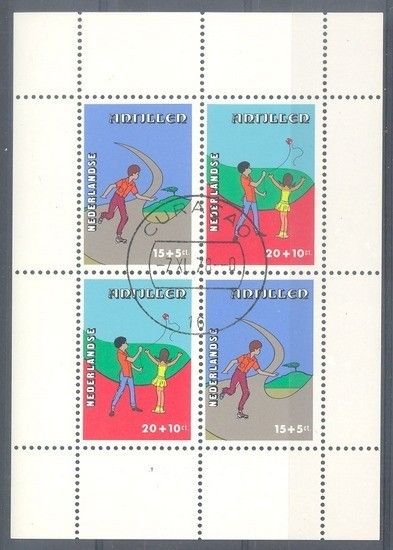 Znaczek Antyle Holenderskie 1978 Mi bl 8 Stemplowane