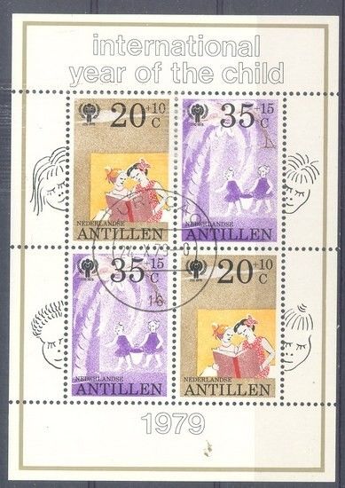 Znaczek Antyle Holenderskie 1979 Mi bl 11 Stemplowane