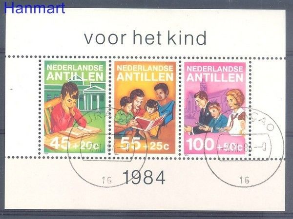 Znaczek Antyle Holenderskie 1984 Mi bl 28 Stemplowane