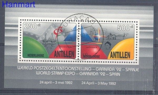 Znaczek Antyle Holenderskie 1992 Mi bl 38 Stemplowane