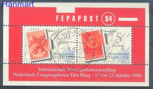 Znaczek Antyle Holenderskie 1994 Mi bl 42 Stemplowane