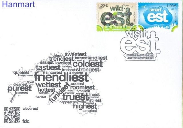 Znaczek Estonia 2012 Mi 733-734 FDC
