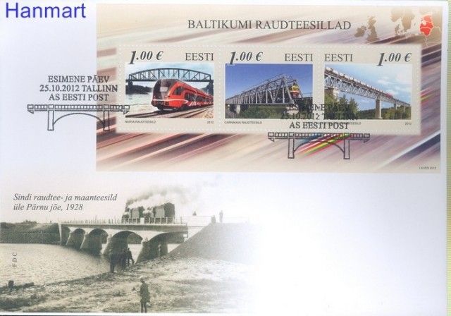 Znaczek Estonia 2012 Mi bl 34 FDC