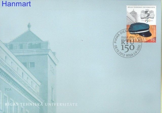 Znaczek Łotwa 2012 Mi 843 FDC