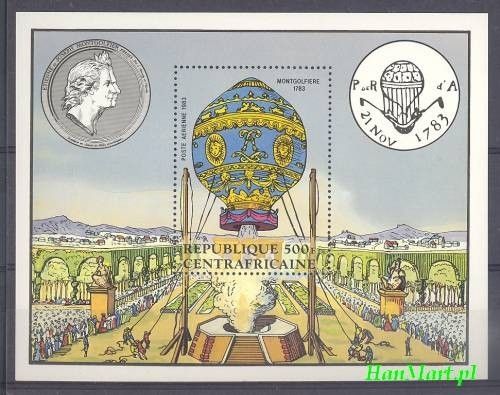 Znaczek Republika Środkowoafrykańska 1983 Mi bl 236 Czyste **