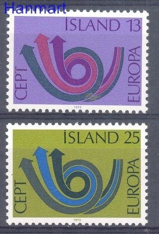 Znaczek Islandia 1973 Mi 471-472 Czyste **