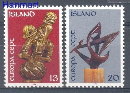 Znaczek Islandia 1974 Mi 489-490 Czyste **