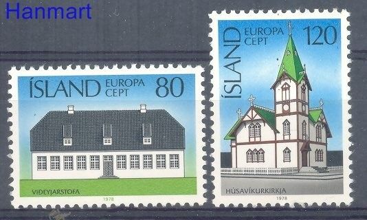 Znaczek Islandia 1978 Mi 530-531 Czyste **