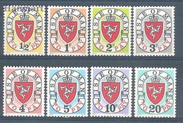 Znaczek Wyspa Man 1973 Mi por 1-8II Czyste **