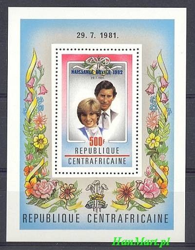 Znaczek Republika Środkowoafrykańska 1982 Mi bl 210 Czyste **