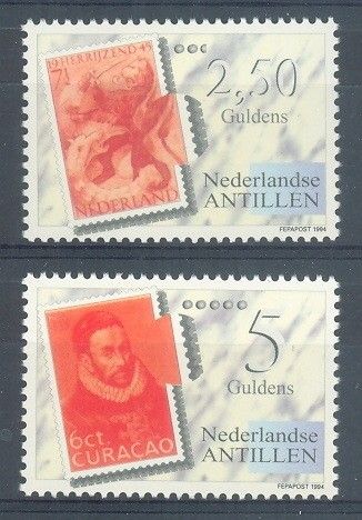 Znaczek Antyle Holenderskie 1994 Mi 816-817 Czyste **
