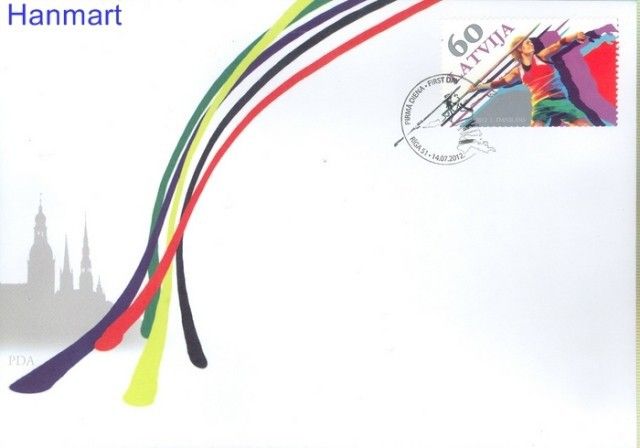 Znaczek Łotwa 2012 Mi 838 FDC