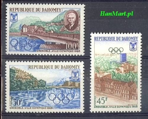 Znaczek Dahomej 1967 Mi 325-327 Czyste **