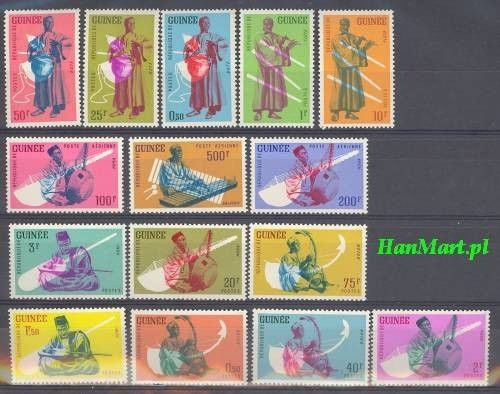 Znaczek Gwinea 1962 Mi 113-127 Czyste **