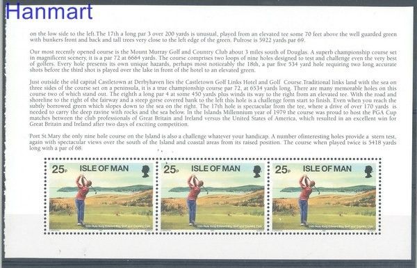 Znaczek Wyspa Man 1997 Mi h-blatt 61 Czyste **