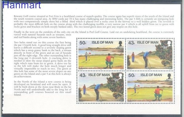 Znaczek Wyspa Man 1997 Mi h-blatt 62 Czyste **