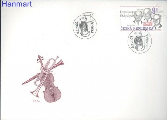 Znaczek Czechy 2002 Mi spe 315 FDC