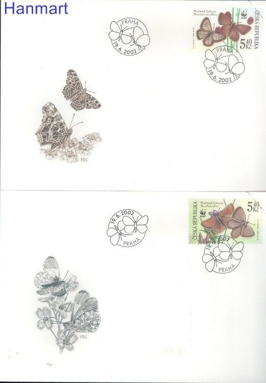 Znaczek Czechy 2002 Mi 324-327 FDC