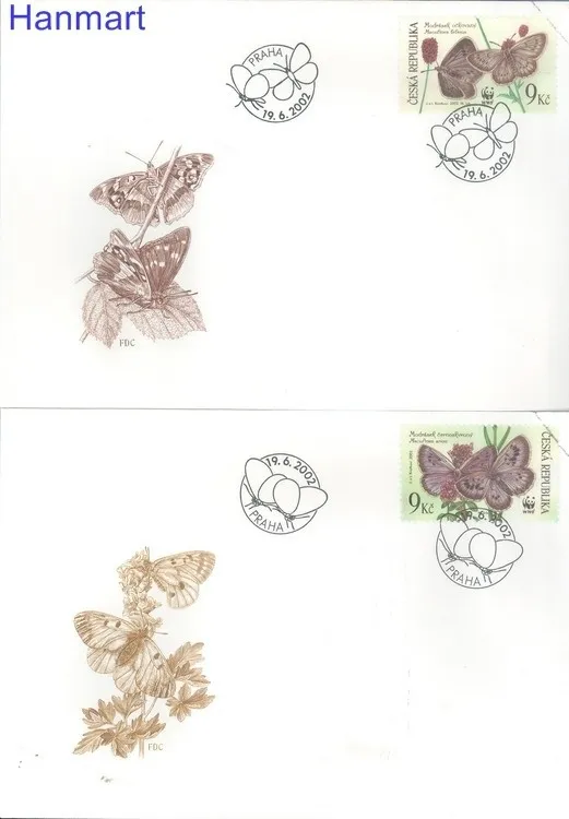 Znaczek Czechy 2002 Mi 324-327 FDC