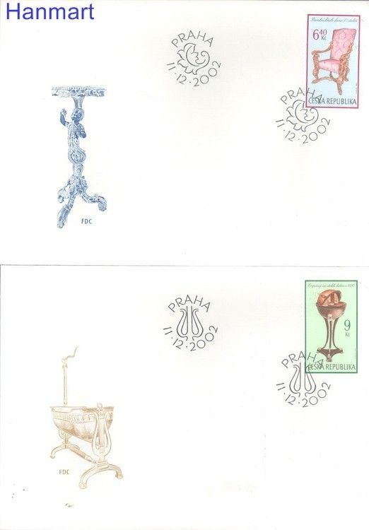 Znaczek Czechy 2002 Mi 338-341 FDC