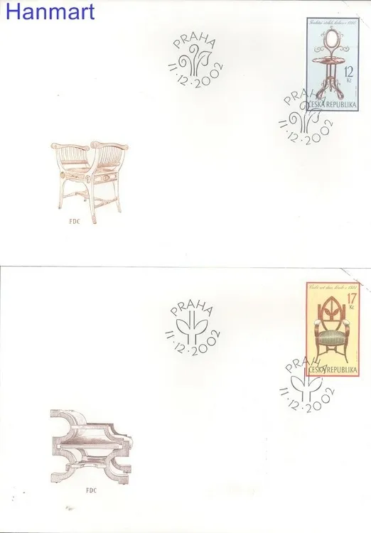 Znaczek Czechy 2002 Mi 338-341 FDC