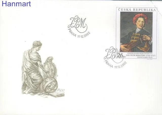 Znaczek Czechy 2002 Mi 342-344 FDC