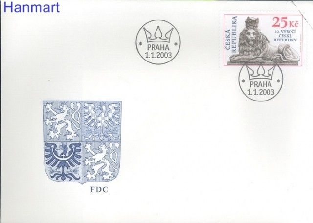 Znaczek Czechy 2003 Mi spe 345 FDC