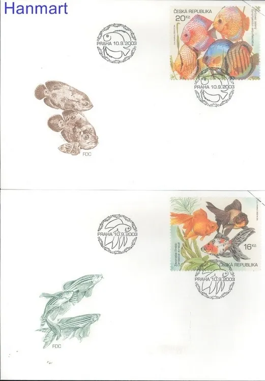 Znaczek Czechy 2003 Mi 364-367 FDC