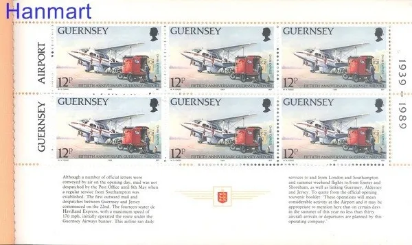 Znaczek Guernsey 1989 Mi mh O-7 Czyste **