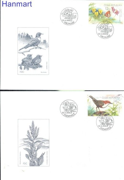 Znaczek Czechy 2005 Mi 438-441 FDC