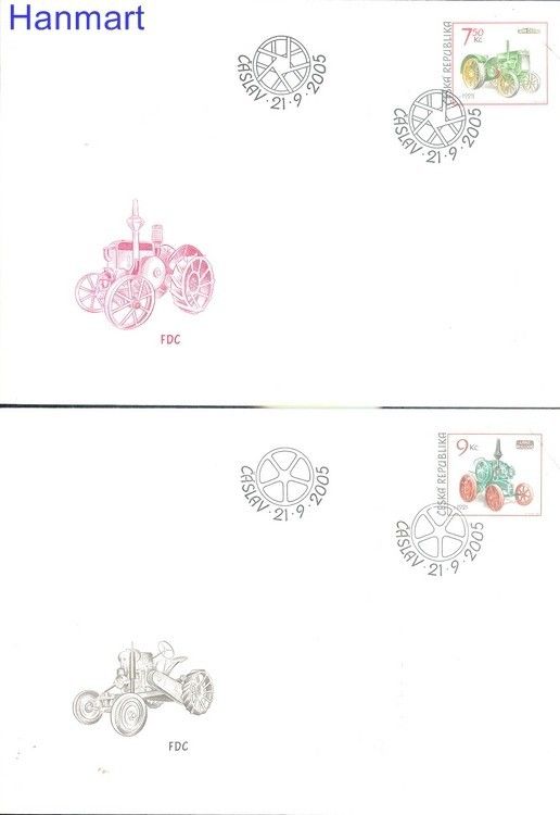 Znaczek Czechy 2005 Mi 446-448 FDC