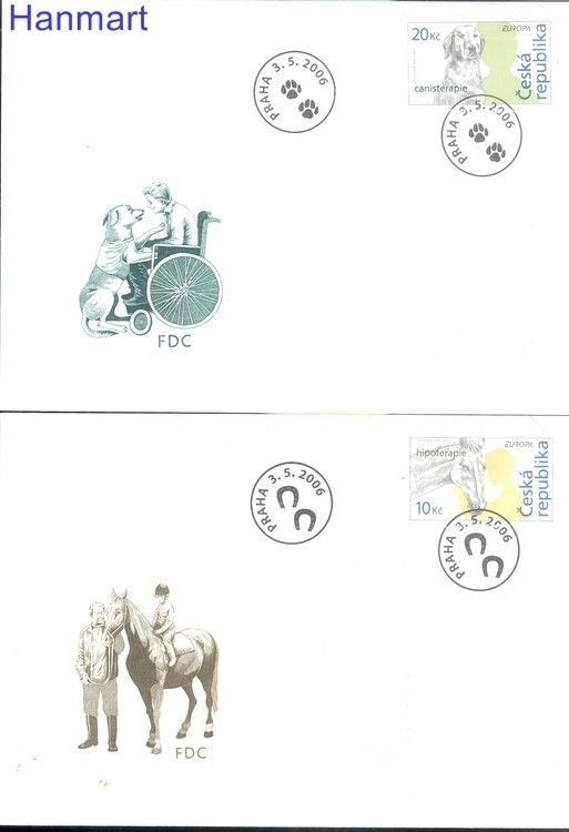 Znaczek Czechy 2006 Mi 472-473 FDC