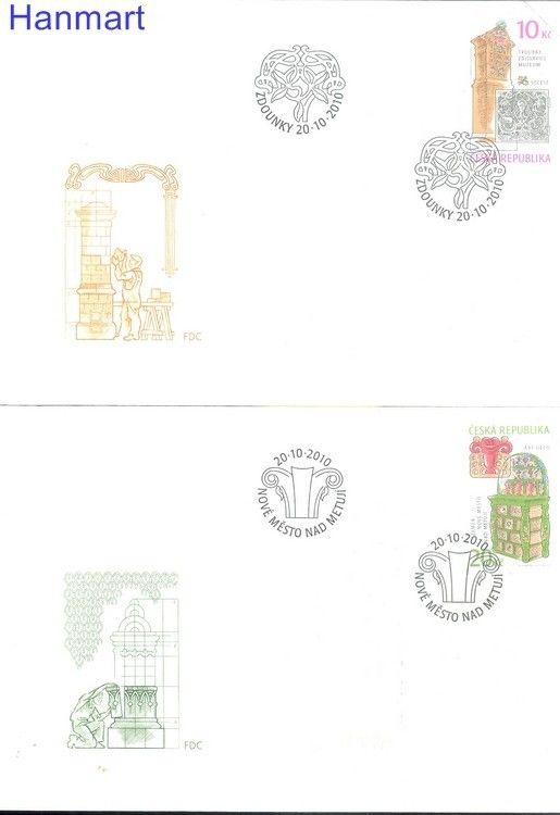 Znaczek Czechy 2010 Mi 657-658 FDC