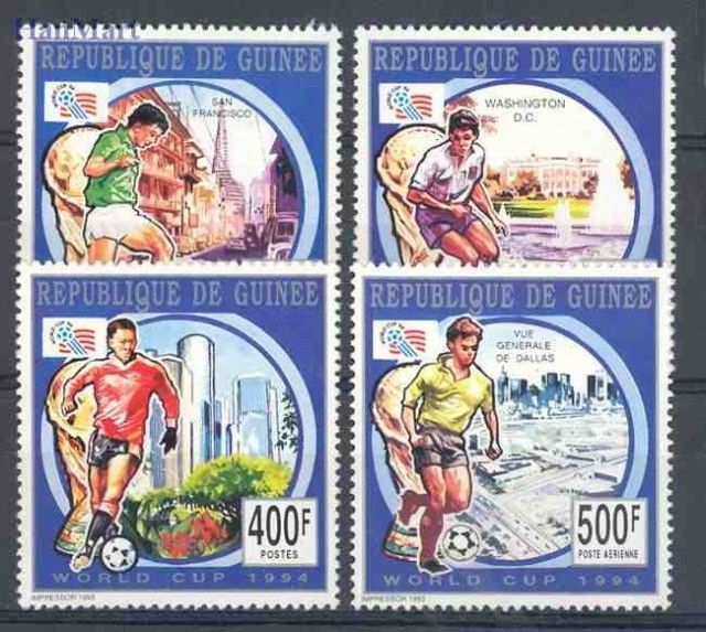 Znaczek Gwinea 1993 Mi 1458-1461 Czyste **