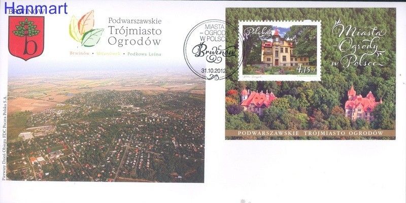 Znaczek Polska 2012 Mi bl 212 Fi bl 244FDC