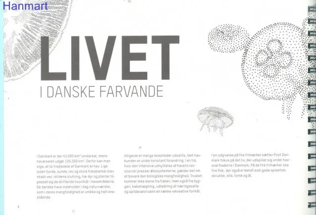 Znaczek Dania 2013 Mi h-blatt 124-128 Czyste **