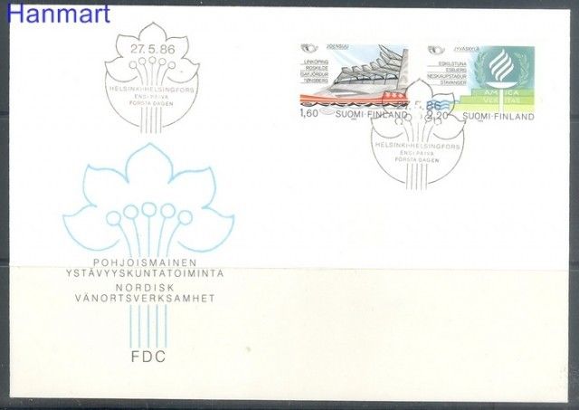 Znaczek Finlandia 1986 Mi 996-997 FDC