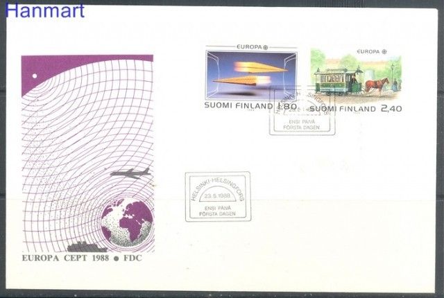 Znaczek Finlandia 1988 Mi 1051-1052 FDC